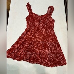 (L) Red Just Found Floral Dress
